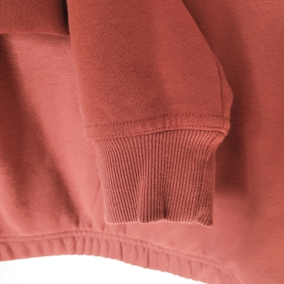 Champion Campus Eco Fleece Mini Zip Mock Neck Large Warm Cinnamon - Picture 6 of 11